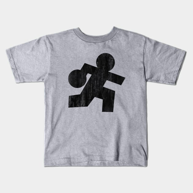 Bowling Stick Person Kids T-Shirt by vokoban